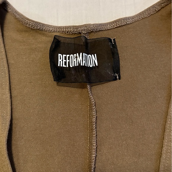 Reformation Plunging V-Neck Dress - Picture 5 of 6